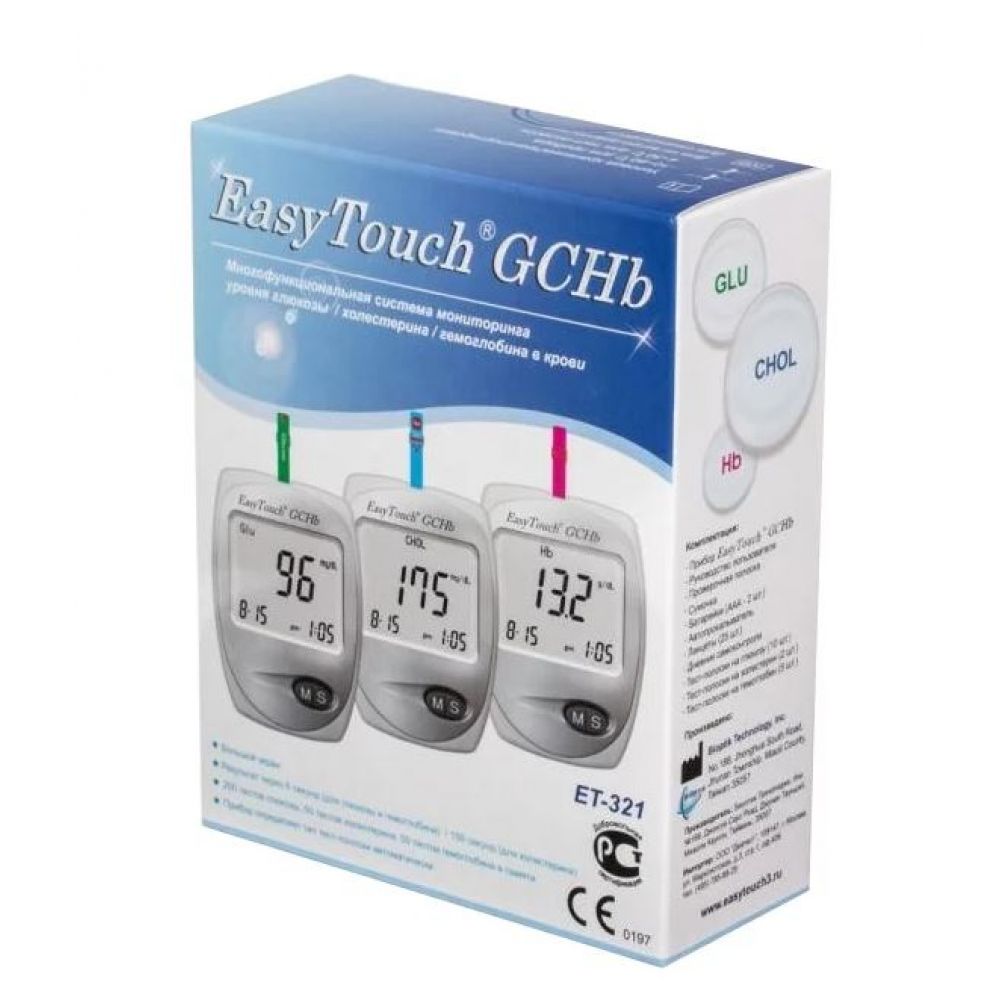 Изи Тач прибор GCHb д/измерения холестерина/глюкозы/гемоглобина в крови