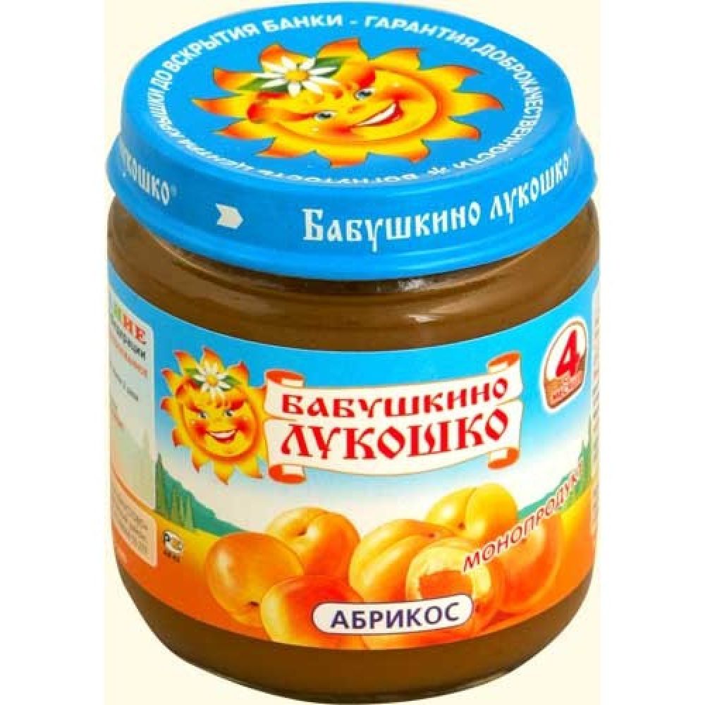 Бабушкино Лукошко пюре абрикос от 4мес. 100г