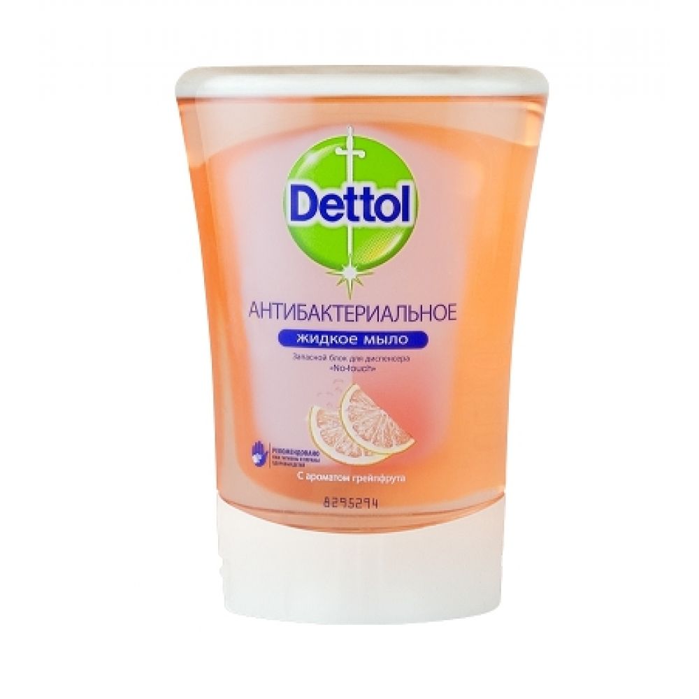 Деттол мыло жидкое антибактериальное грейпфрут сменный блок 250мл