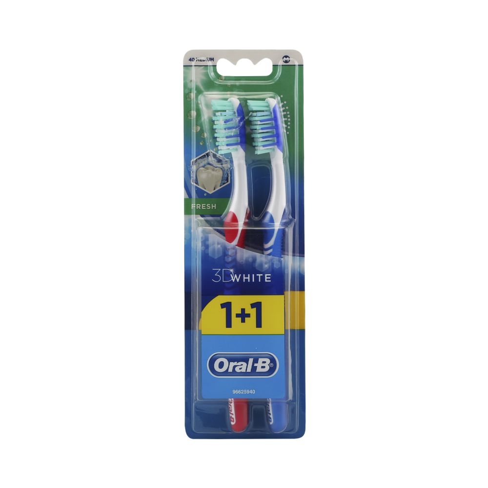 Орал-Б щетка зубная 3D Вайт Свежесть 40 средняя №2