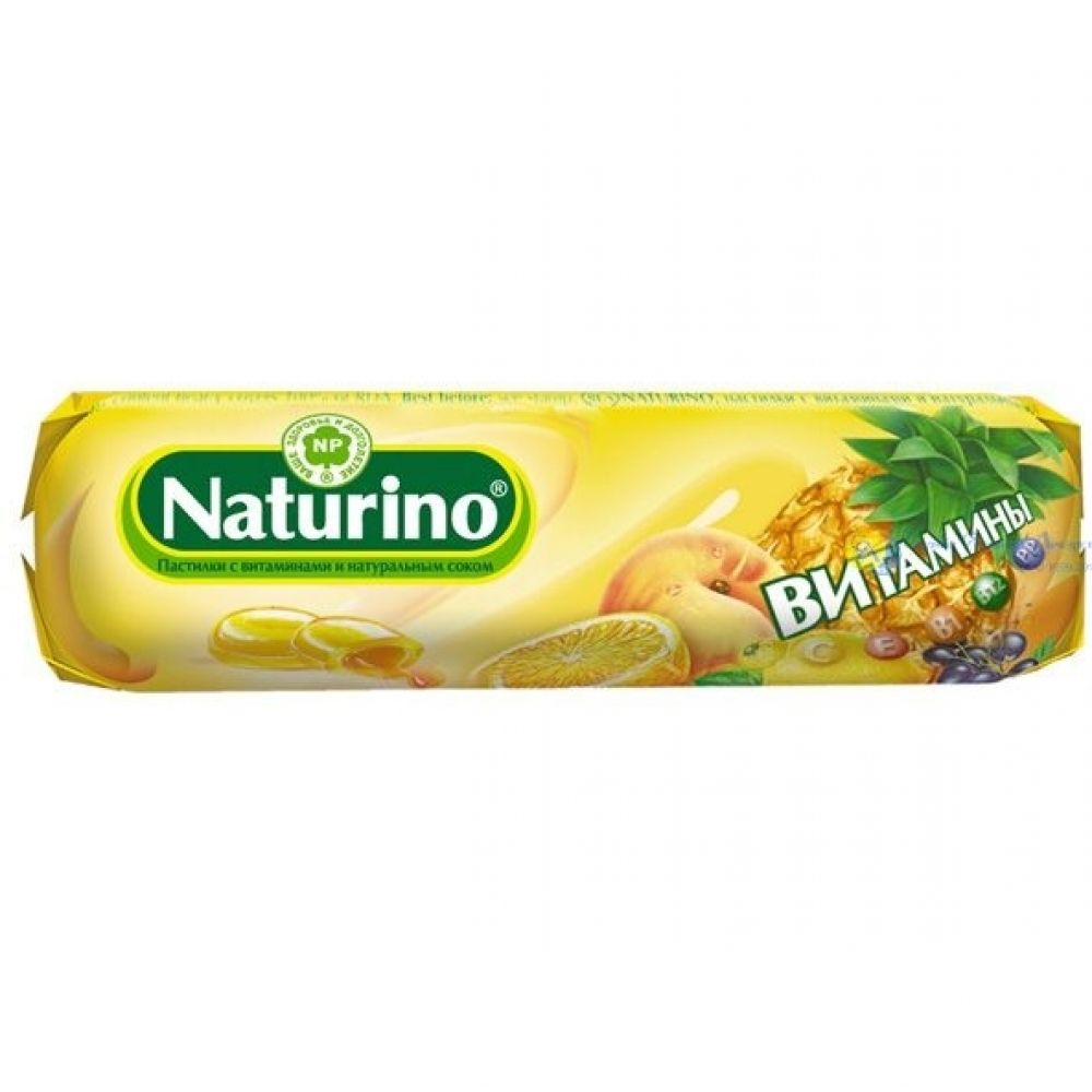 Натурино паст. витамины/сок фруктов 36,4г