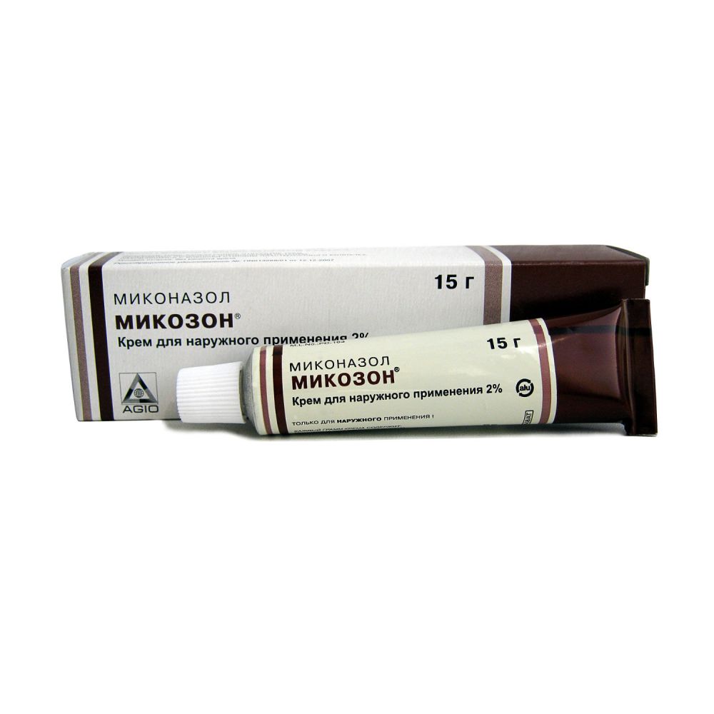 Микозон (миконазол) крем 2% 15г