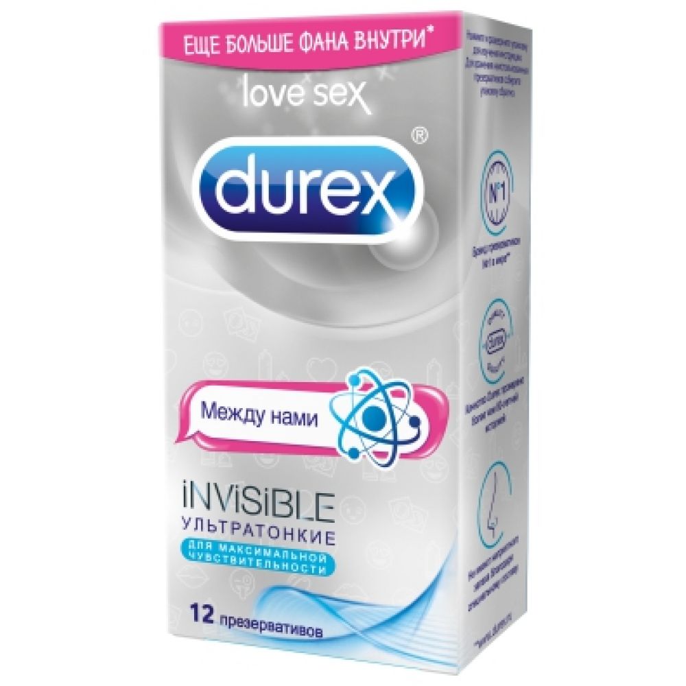 Дюрекс презервативы Инвизибл эмоджи ультратонкие №12
