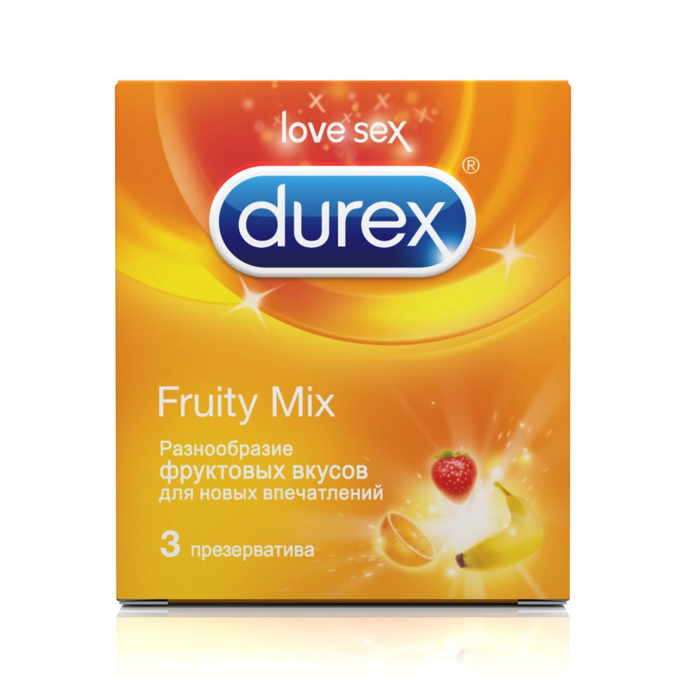 Дюрекс презервативы Фрути Микс №3