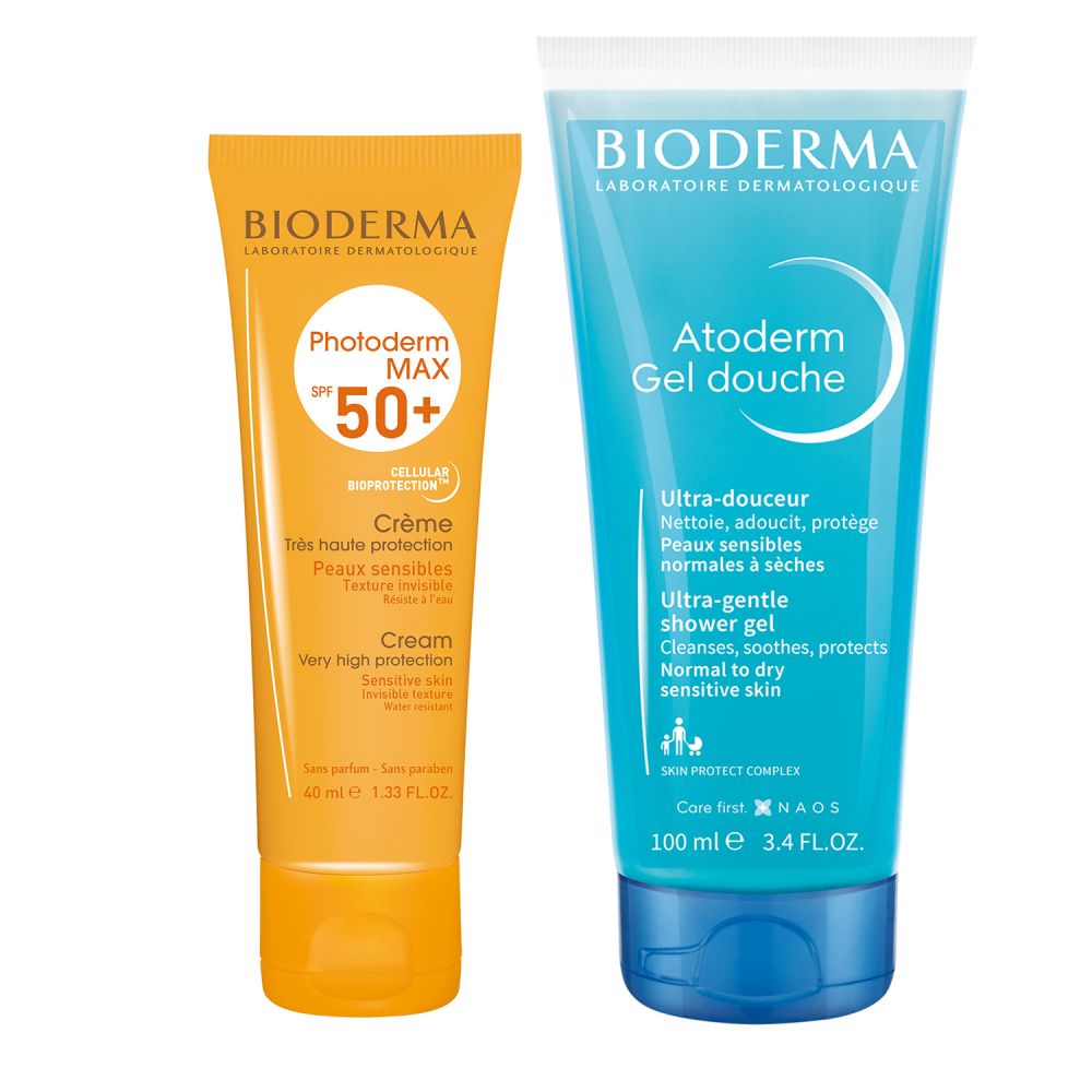 Биодерма Фотодерм набор Макс крем SPF50+ 40мл+Атодерм гель д/душа 100мл