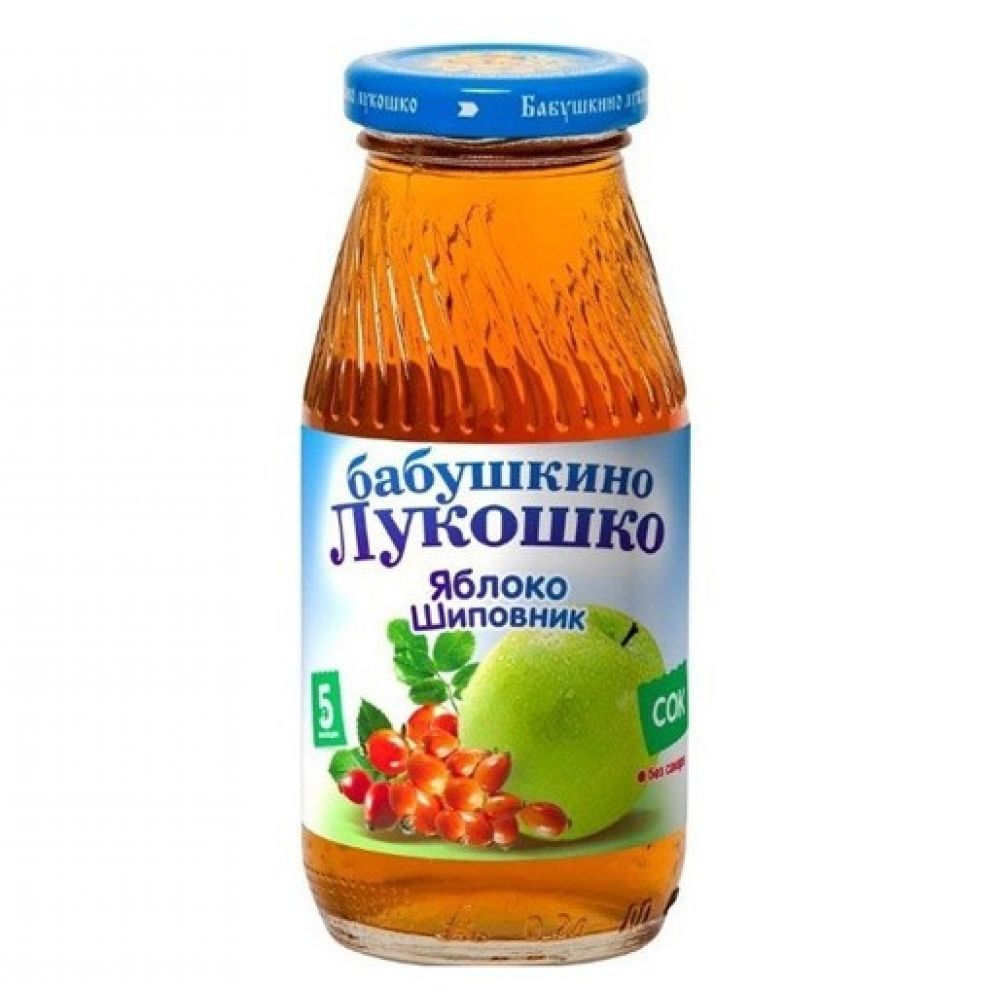 Бабушкино Лукошко сок яблоко/шиповник 200мл