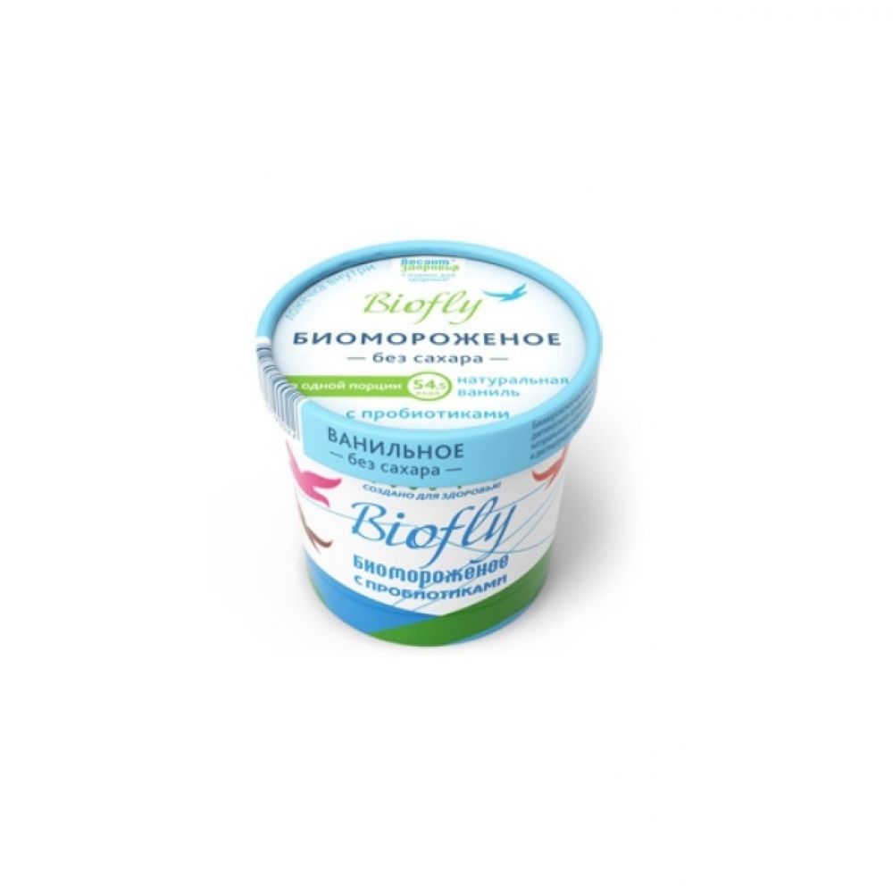 Десант здоровья биомороженое Биофлай кисломолочное б/сахара на фруктозе натуральная ваниль 45г