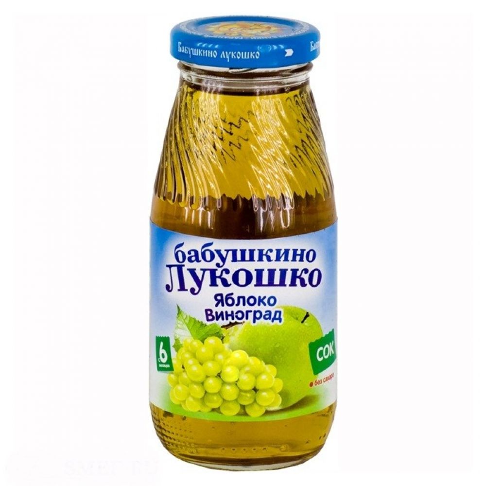 Бабушкино Лукошко сок яблоко/виноград 200мл