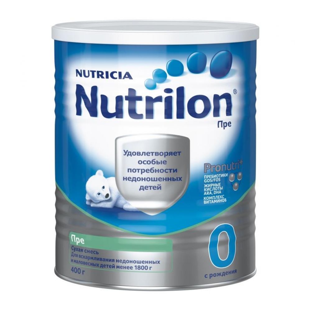 Нутрилон смесь молочная ПРЕ 0 д/недоношенных детей 400г