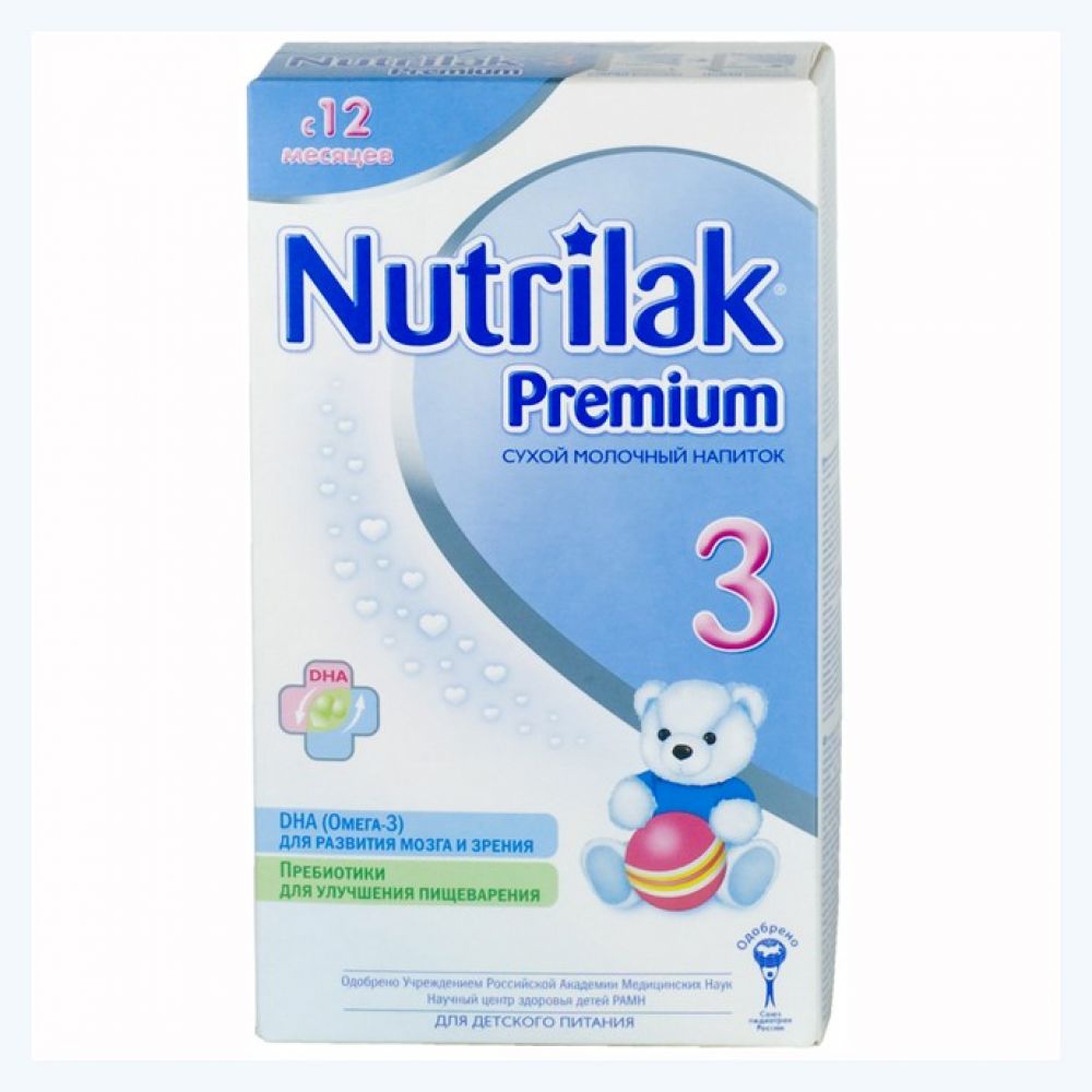 Нутрилак смесь молочная Премиум3 пребиотики/омега 3 от 12мес. 400г