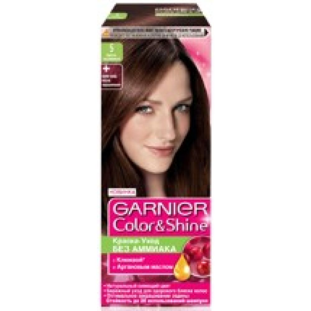 Гарньер Колор Шайн краска д/волос т.5.0 светло-каштановый