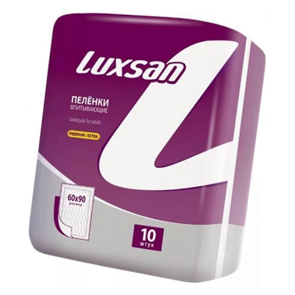 Пеленки Luxsan Premium впитыв, №10 60х90см